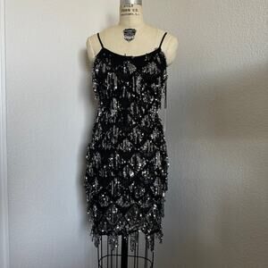 Crystal Sky | NWT Flapper Style Sequin Pencil Dress size S